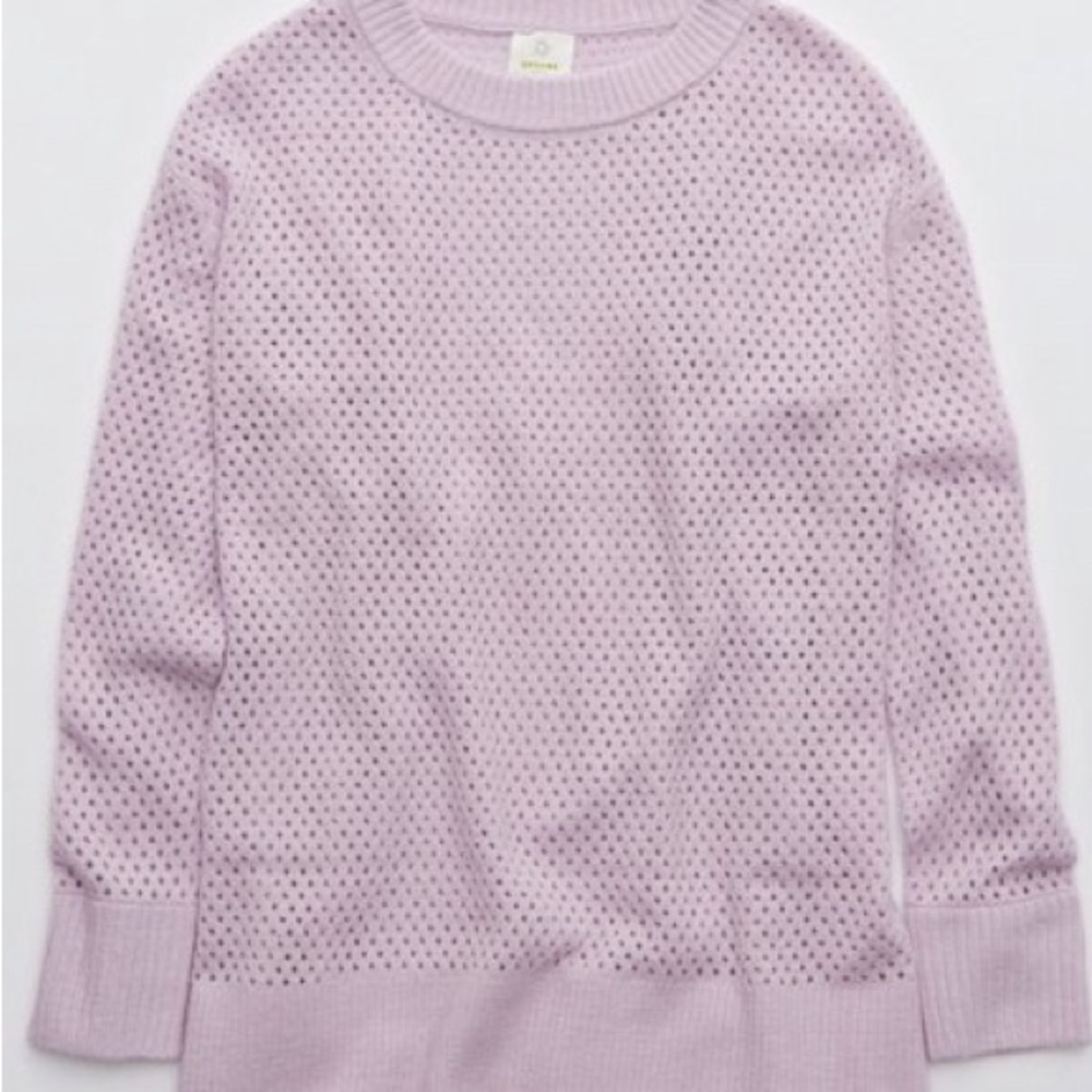 AERIE OFFLINE OPEN KNIT SWEATER - Picture 4 of 9